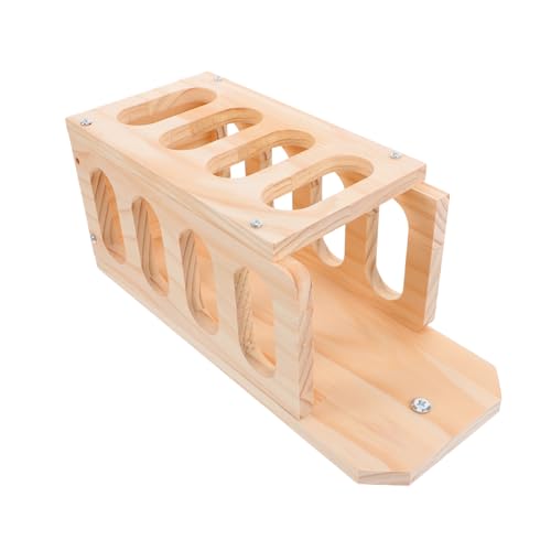 ibasenice Hölzerner Heuregal Kaninchen Heubehälter Heuhändler Rack Hasenfuttermittel Kaninchen Heuspender Heuhalter Kleintier Heu Rack Innenkaninchen Heuheuers Heuhändler Für Kaninchen von ibasenice