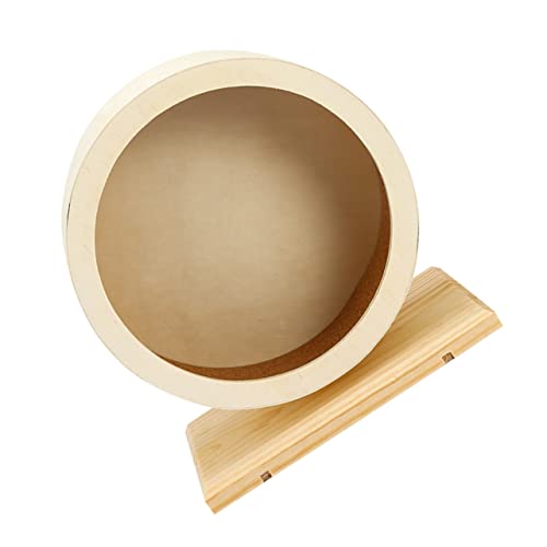 ibasenice Holz Hamster Laufrad für Hamster Igel und Mäuse Zubehör für Kleintiere Bewegung und Gesundheit Kleines Leicht zu Reinigendes Design von ibasenice