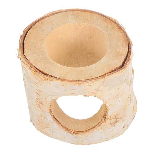 ibasenice Holz Hamster Tunnel für Meerschweinchen Versteck Erkundung und Schlafplatz Natürliches Material Sicher und Gesund für Ihre Kleinen Freunde von ibasenice