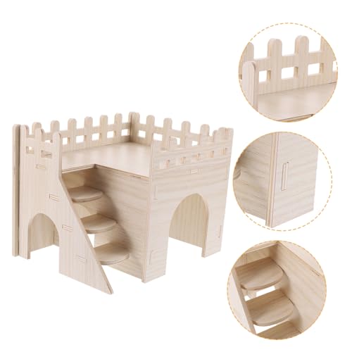 ibasenice Holz Hamster Versteckhaus Mit Kletterleiter Für Kleine Haustiere Für Hamster Und Meerschweinchen Langlebig Und Sicher Fördert ibasenice Holz Hamster Versteckhaus Mit Kletterleiter Für Kleine Haustiere Für Hamster Und Meerschweinchen Langlebig Und Sicher Fördert von ibasenice