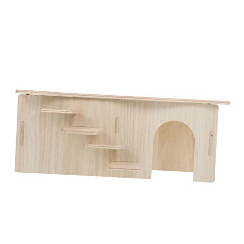 ibasenice Holz Hamsterhaus mit Versteck und Multifunktionales Nagerhaus aus Natürlichem Holz Sicher und Langlebig für Hamster und Kleine Haustiere Gemütlicher Rückzugsort ibasenice Holz Hamsterhaus mit Versteck und Multifunktionales Nagerhaus aus Natürlichem Holz Sicher und Langlebig für Hamster und Kleine Haustiere Gemütlicher Rückzugsort von ibasenice