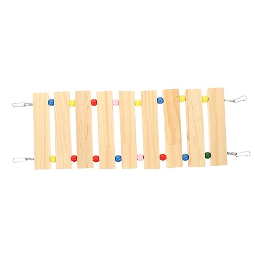 ibasenice Holz Hamsterleiter Weiche Hängebrücke Kleintier Klettergerüst für Käfig Natürliches Holz Fördert Balance und Bewegung für Hamster Chinchilla ibasenice Holz Hamsterleiter Weiche Hängebrücke Kleintier Klettergerüst für Käfig Natürliches Holz Fördert Balance und Bewegung für Hamster Chinchilla von ibasenice