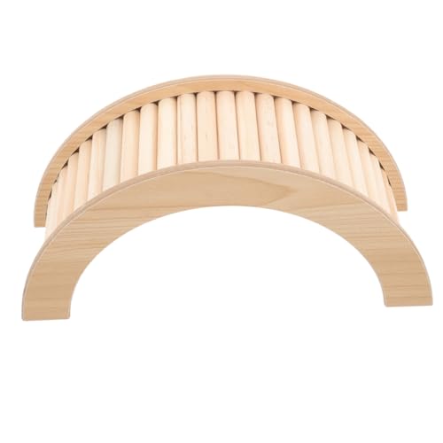 ibasenice Holz Kletterbrücke für Kleintiere Stabiles Hamster und Meerschweinchen Langlebige Naturholz Rampe Vielseitige Kletterleiter für Zwerghamster Mäuse und Chinchillas Großes Teiliges von ibasenice