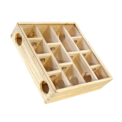 ibasenice Holz Labyrinth für Kleintiere Interessantes Multi Grid Hamster und Chinchilla Labyrinth Fördert Aktivität für Gesunde Bewegung ibasenice Holz Labyrinth für Kleintiere Interessantes Multi Grid Hamster und Chinchilla Labyrinth Fördert Aktivität für Gesunde Bewegung von ibasenice