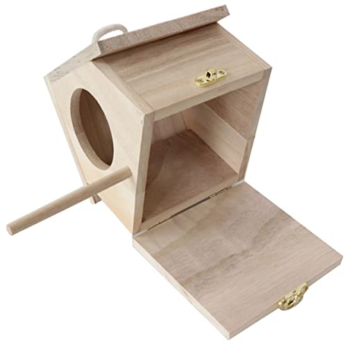 ibasenice Holz Vogelhaus für Kleine Dekorativer Nistkasten aus Hochwertigem Holz für Garten Einfachem Zugang ibasenice Holz Vogelhaus für Kleine Dekorativer Nistkasten aus Hochwertigem Holz für Garten Einfachem Zugang von ibasenice