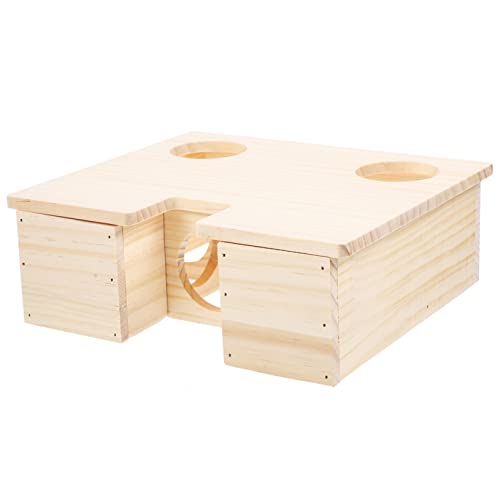 ibasenice Holzhamsterversteck mit Hölzerne Hamsterkabine für Kleine Haustiere DIY Freundlich Geruchlos und Sicher für Gesunde ibasenice Holzhamsterversteck mit Hölzerne Hamsterkabine für Kleine Haustiere DIY Freundlich Geruchlos und Sicher für Gesunde von ibasenice