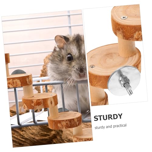 ibasenice Holzleiter für Hamster Stufig Sicheres Kletterspielzeug für Kleintiere Wie Meerschweinchen und Zwerghamster Natürliches Holz Platzsparend für Käfigbefestigung Geeignet Fördert ibasenice Holzleiter für Hamster Stufig Sicheres Kletterspielzeug für Kleintiere Wie Meerschweinchen und Zwerghamster Natürliches Holz Platzsparend für Käfigbefestigung Geeignet Fördert von ibasenice
