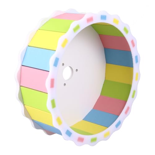 ibasenice Holzrad Hamster Aktivität Hamsterkäfig Spender Kleinkindspielzeug Ratten Leises Hamsterrad Klein Automatisch Vakuum Hund Stielspielzeug Puzzle Katzenspielzeug Mini Bambus von ibasenice