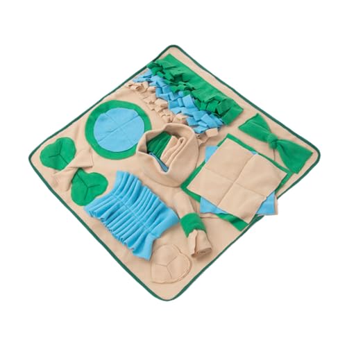 ibasenice Hund Geometrisches Design Foraging Mat zur Hundetrainings und Futtermatte für Kleine bis Große Hunde zur Gewichtskontrolle und Beschäftigung von ibasenice