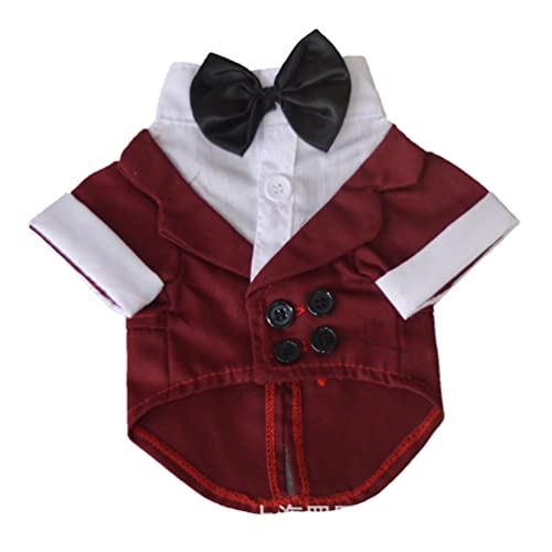 ibasenice Hundehemd Britischen Stil Haustier Hund Hochzeit Smoking Kleidung Anzug Mit Fliege Gentleman Kleidungsstück Formelle Party ibasenice Hundehemd Britischen Stil Haustier Hund Hochzeit Smoking Kleidung Anzug Mit Fliege Gentleman Kleidungsstück Formelle Party von ibasenice