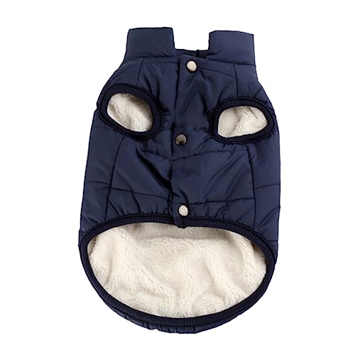 ibasenice Hundekleidung Winter Jacke Baumwolle Gefütterter Mantel Für Kleine Bequeme Und Stylische Hundebekleidung Für Kalte Für Besondere Anlässe von ibasenice