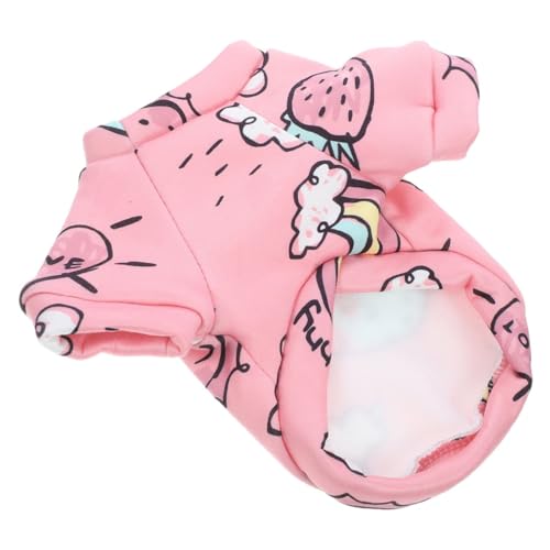 ibasenice Hundekleidung hundehoodie Hundejacke Tier Winterbekleidung Hundewinterkleidung Katzen-Kleidung für Party Größe Mini Bequeme Haustierkleidung lustige Haustierkleidung Polyester Rosa von ibasenice