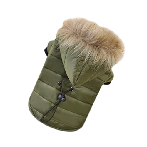 ibasenice Hundemantel für Kleine und Mittelgroße Hunde Warmer Winter Daunenmantel mit Kapuze Haustierbekleidung Militärgrün S für Outdoor Aktivitäten und Besondere Anlässe ibasenice Hundemantel für Kleine und Mittelgroße Hunde Warmer Winter Daunenmantel mit Kapuze Haustierbekleidung Militärgrün S für Outdoor Aktivitäten und Besondere Anlässe von ibasenice