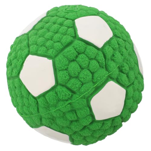 ibasenice Hundespielzeugball Unzerstörbarer Quietschfußball für Interaktives Kauspielzeug für Welpen Fußball Fördert Zahnpflege ibasenice Hundespielzeugball Unzerstörbarer Quietschfußball für Interaktives Kauspielzeug für Welpen Fußball Fördert Zahnpflege von ibasenice