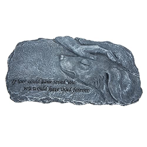 ibasenice Hundestatue aus Harz für Haustier Gedenkstätte Wetterfestes und Korrosionsbeständiges Gartenornament für Erinnerung an Geliebte für Garten Park ibasenice Hundestatue aus Harz für Haustier Gedenkstätte Wetterfestes und Korrosionsbeständiges Gartenornament für Erinnerung an Geliebte für Garten Park von ibasenice