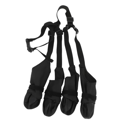 ibasenice Hundestiefel mit Gummisohlen rutschfest und Verstellbare Hundeschuhe für Kleine und Mittelgroße für bei Schnee und Anzuziehen ibasenice Hundestiefel mit Gummisohlen rutschfest und Verstellbare Hundeschuhe für Kleine und Mittelgroße für bei Schnee und Anzuziehen von ibasenice