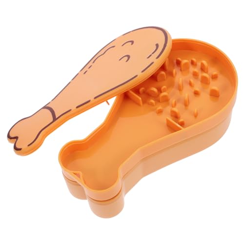 ibasenice Hundewasserflasche Hundewasserspender Outdoor Hundenapf Hundewasserkessel Wassernapf für unterwegs Wasserspender für Hundeflaschen Futterspender für Katzen im Freien Abs Orange von ibasenice