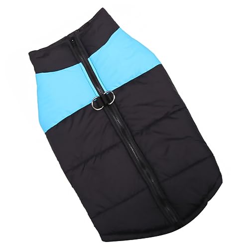 ibasenice Hundeweste Winter Kleidung wasserdichte Baumwolljacke für Kleine Hunde Bequem und Warm für Herbst und Winter Outdoor Aktivitäten Blau ibasenice Hundeweste Winter Kleidung wasserdichte Baumwolljacke für Kleine Hunde Bequem und Warm für Herbst und Winter Outdoor Aktivitäten Blau von ibasenice