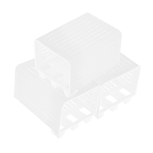 ibasenice Hydroponischer Pflanzkorb Aquatic Fish Tank Süßwasseraquarium Cup Riser Hängehalter Schüsselhalter Dekorationen Töpfe Pflanzen Aquarium Weißer Kunststoff von ibasenice