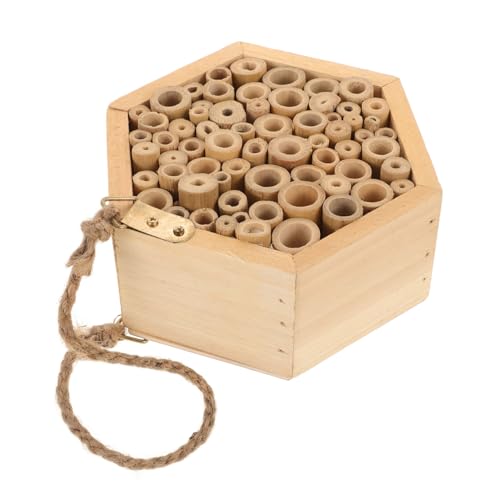 ibasenice Insektenhaus Aus Holz Für Bienen Und Schmetterlinge Kreatives Insektenhotel Für Garten Fördert Die Biodiversität Für Beobachten Und Lernen Über Insekten von ibasenice