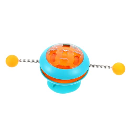 ibasenice Interaktives Katzenspielzeug mit Drehbarem Ball Kreatives Indoor für Kätzchen Katzenminze Langlebiges Turntable Design Bewegung und Spielspaß von ibasenice
