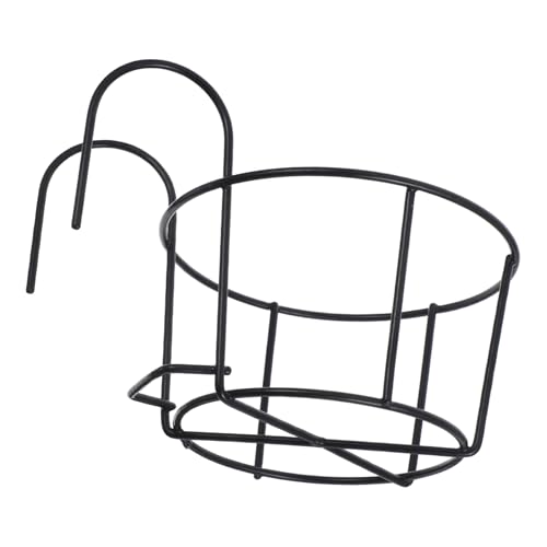 ibasenice Kaninchen-Heufutterautomat Hay Rack kleines Tier Kleiner Heuheuder Metallrahmen -Heuhändler Kaninchen Heuregal für Käfige Kaninchen -Heu -Feeder für Käfige Heubehälter Eisen Black von ibasenice