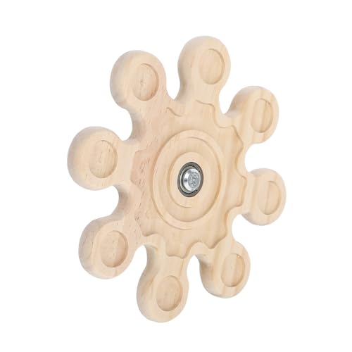 ibasenice Kaninchen Zahnungsspielzeug Chinchilla Beißwindmühle Kaninchen Beißwindmühle Kaninchen Interaktiv Interaktives Kaninchen Für Chinchilla Kaninchen Kauzubehör Khaki Holz von ibasenice