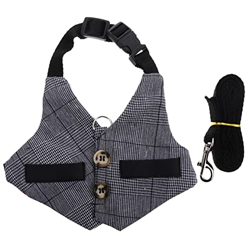 ibasenice Kaninchenleine Hundeschlinge handhaben Hundegeschirr Cocker Spaniel Haustier Liner Kleintier Zubehör hasenkostüme Bunny Costume Hasenweste und Leine Kaninchenanzug und Leine Nylon von ibasenice