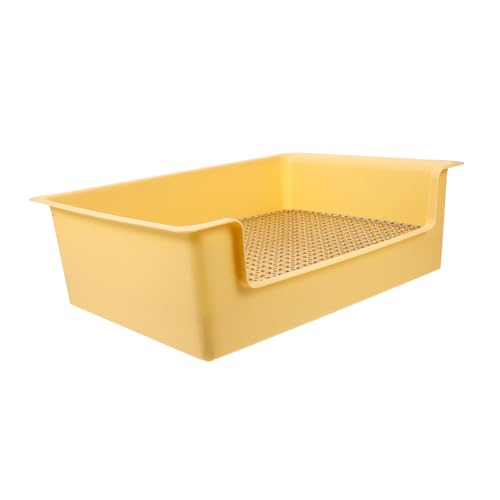 ibasenice Kaninchentoilette Kaninchentöpfchen Indoor Hase Hamster Meerschweinchenstreu Tierkotschale Kleintiertoilette Haustierkäfig Badezimmer Kleintierkäfig Zubehör Tiertoilette von ibasenice
