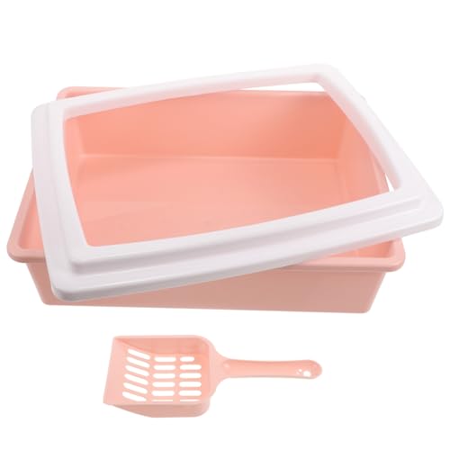 ibasenice Kasten Katzentoilette Katzentonne klein drinnen Müllschaufel Wurf Katzenversorgung Mülleimer Haustiertoilette Kätzchen saubere Toilette kätzchentoilette pp Rosa ibasenice Kasten Katzentoilette Katzentonne klein drinnen Müllschaufel Wurf Katzenversorgung Mülleimer Haustiertoilette Kätzchen saubere Toilette kätzchentoilette pp Rosa von ibasenice