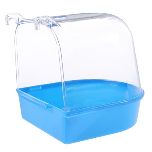 ibasenice Papageienbadewanne Aus Kunststoff Für Vogelkäfig Kleine Papageien-duschbox Abs-behälter Für Sanfte Pflege Und Natürliche Fellreinigung von ibasenice