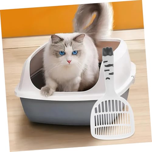 ibasenice Katze Streuschaufel mit Dickem Feinem Design Großer Schaufelfläche Schräger für Bodenkontakt Effiziente Filterung Langlebig Geeignet für Katzenstreu Haustierbedarf von ibasenice