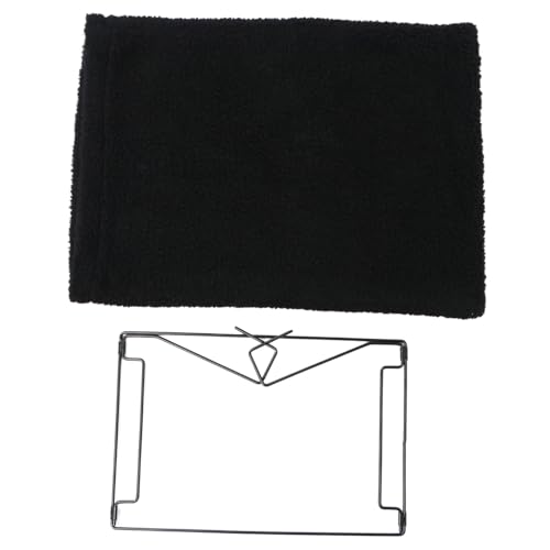 ibasenice Katze hängebett heizbett Frettchen Katzentoiletteneinlagen Katzenhaus katzenbett für heizkörper katzenhängebett heizstrahler Katzenhängematte Haustierbett aus Fleece Leinen- Black von ibasenice