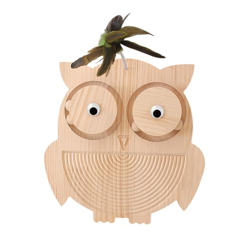 ibasenice Katzenkratzbaum aus Sisal katzenspielzeug Sisalball-Katzenkratzer Katzenkratzbrett aus Sisal Katzen-Spinnspielzeug Katzenkratzspielzeug Holz von ibasenice