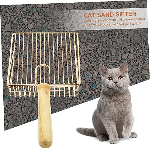 ibasenice Katzenstreuschaufel mit Holzgriff Stabile Siebschaufel für Katzenklo Leicht zu Reinigen Energiesparend Langlebig für Haushalt und Tierbedarf ibasenice Katzenstreuschaufel mit Holzgriff Stabile Siebschaufel für Katzenklo Leicht zu Reinigen Energiesparend Langlebig für Haushalt und Tierbedarf von ibasenice