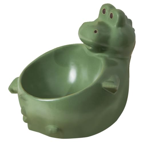 ibasenice Keramik Haustier Futternapf mit Erhöhtem rutschfest Glatte Oberfläche Leicht zu Reinigen für Katzen und Hunde Wasserschale und Niedliches Dinosaurier Design ibasenice Keramik Haustier Futternapf mit Erhöhtem rutschfest Glatte Oberfläche Leicht zu Reinigen für Katzen und Hunde Wasserschale und Niedliches Dinosaurier Design von ibasenice