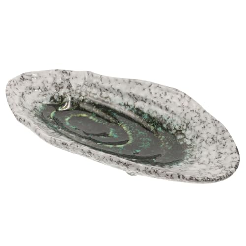 ibasenice Keramisches Bienenfutter Tablett Dekorative Wasserschale für Garten für Vögel und Schmetterlinge im Freien von ibasenice