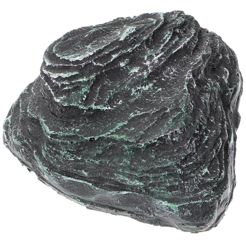 ibasenice Kleine Moosstein Dekoration Aquarium Stein Ornament Kletterplattform Kunststein Dekoration Fischtank Steine Fischtank Zubehör Schildkröten Terrarium Stein Ornament von ibasenice