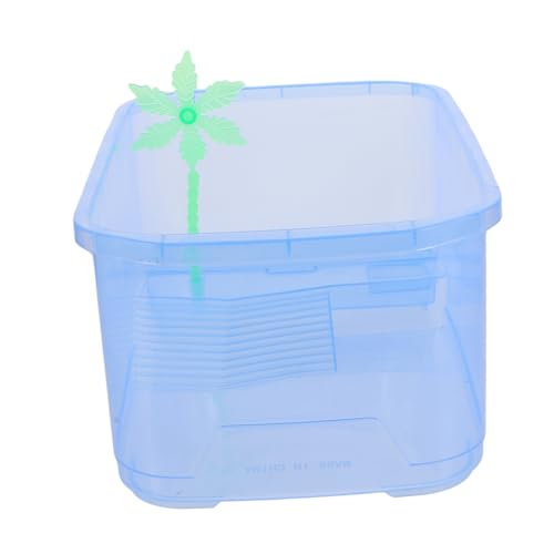 ibasenice Kleine Schildkröten futterbox aus Robustem Kunststoff mit Sonnendeck und Auslaufsicher Vielseitig als Terrarium Zucht Ruhebereich für Reptilien Geeignet Blau ibasenice Kleine Schildkröten futterbox aus Robustem Kunststoff mit Sonnendeck und Auslaufsicher Vielseitig als Terrarium Zucht Ruhebereich für Reptilien Geeignet Blau von ibasenice