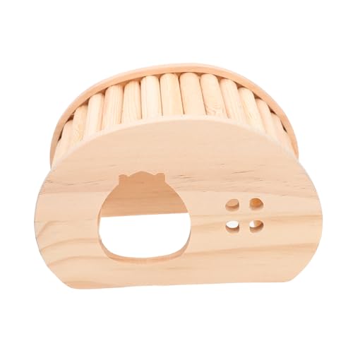 ibasenice Kleines Haustierhaus aus Holz für Hamster und Chinchillas Schlafplatz Spielplatz und Rückzugsort mit Treppendach für Ganzjährige ibasenice Kleines Haustierhaus aus Holz für Hamster und Chinchillas Schlafplatz Spielplatz und Rückzugsort mit Treppendach für Ganzjährige von ibasenice