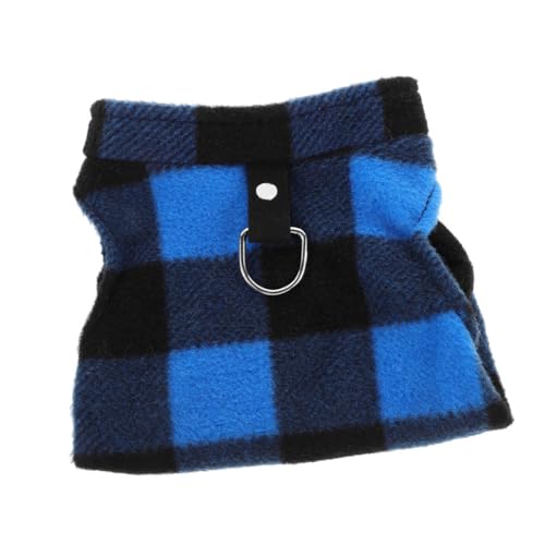 ibasenice Kleines Hundewesten Outfit Für Winter Gestreifte Hundejacke Aus Fleece Mit D Ring Zur Leinenbefestigung Für Kleine Und Mittelgroße XL von ibasenice