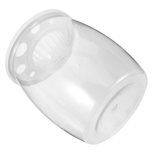 ibasenice Kleines Transparentes Plastik Goldfischbecken Stabiles Aufzuchtbecken für Fische Dekorativer Desktop Aquarium Behälter Langlebiger Fischzuchtkasten für Zuhause und Büro von ibasenice