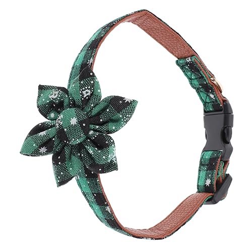 ibasenice Kleines Verstellbares Hundehalsband Für Katzen Stilvolles Weihnachtsdesign Mit Sonnenblumenmuster Haustierzubehör Für Partys Und Besondere Anlässe von ibasenice