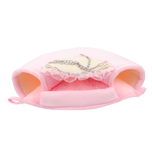 ibasenice Kleintier Hängematte aus Atmungsaktivem Material mit Haken Kleines Schlafnest für Hamster Meerschweinchen Zuckerschleuder und Frettchen Komfortables Warmes Bett für Kleine Nager von ibasenice