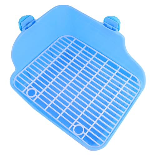 ibasenice Kleintier Toilette aus Langlebigem mit Wanddesign für Kaninchen Hamster Frettchen Hygienisch Einfach zu Reinigen für Indoor Training und Haustier käfige Zufällige Zufällige Farbe von ibasenice