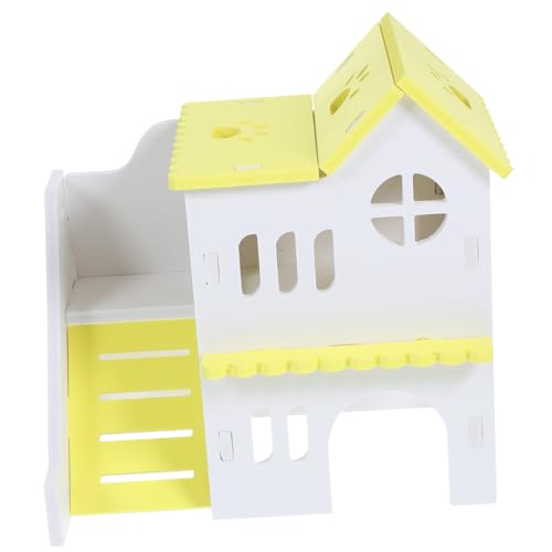 ibasenice Kleintierhaus Rampe Hamster Versteck für Kleine Haustiere Spielplatz und Ruhebereich für Hamster Rennmäuse und Chinchillas Farbenfrohe Dekoration von ibasenice