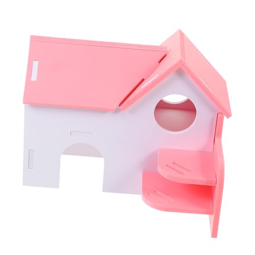 ibasenice Kleintierhaus aus Hamstervilla für Kleintiere als Rückzugsort und Spielplatz für Hamster Chinchillas und Kleine Nagetiere und Gemütlich von ibasenice