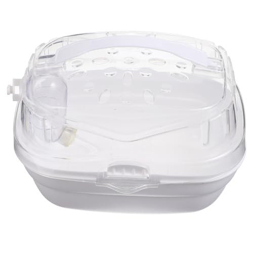 ibasenice Kompakte Leichte Hamster Transportbox aus Robustem Kunststoff mit Atmungsaktivem Design Geeignet für Kleine Nager Wie Meerschweinchen Kaninchen Igel für Outdoor Reisen und von ibasenice