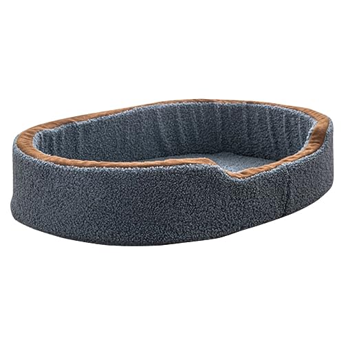 ibasenice Waschbares Hundebett Dicke Warme Haustiermatte für Hunde und Katzen Tragbar Antirutsch für Winter Haustierbedarf von ibasenice
