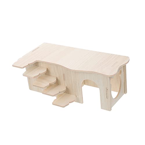 ibasenice Multifunktionales Hamsterhaus aus Holz Mehrkammern Hamsterversteck mit Leiter Kleintier Zubehör für Zwerghamster und Rennmäuse ibasenice Multifunktionales Hamsterhaus aus Holz Mehrkammern Hamsterversteck mit Leiter Kleintier Zubehör für Zwerghamster und Rennmäuse von ibasenice